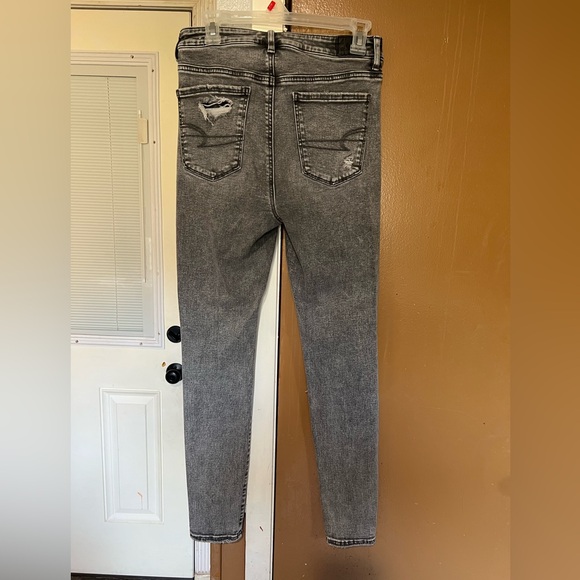 American Eagle Outfitters Black Ripped Skinny Jeans - Picture 2 of 2